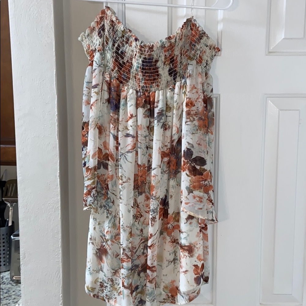 Off the shoulder flowy dress